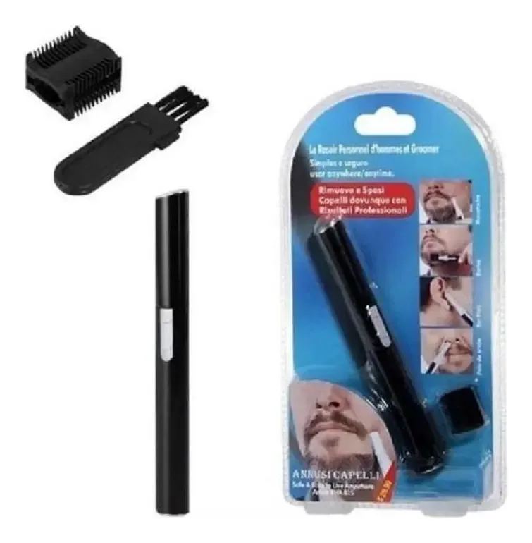Mini Aparador Elétrico Sobrancelhas Buço Caneta Depiladora