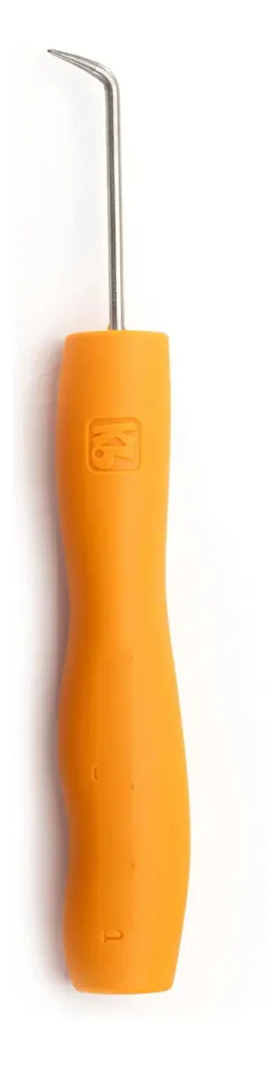 Placa de tricô com ferramenta ergonômica de gancho e tear