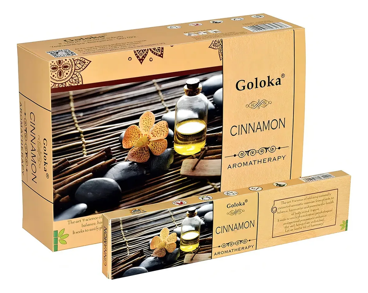 Aromaterapia Sahumerios Goloka - Fragrância de canela Pacha Kuyuy