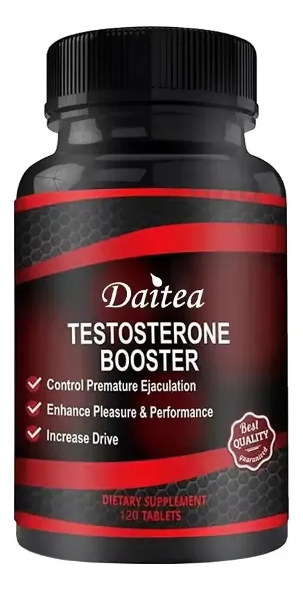 Reforço de testosterona, maior energia e potência sexual, sabor sem sabor