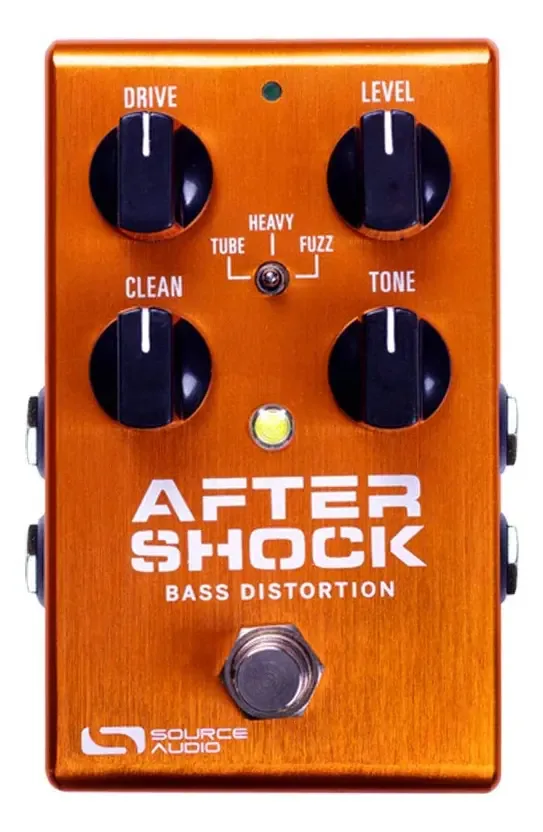 Pedal Baixo Source Audio Aftershock Distortion 3 Efeitos Laranja