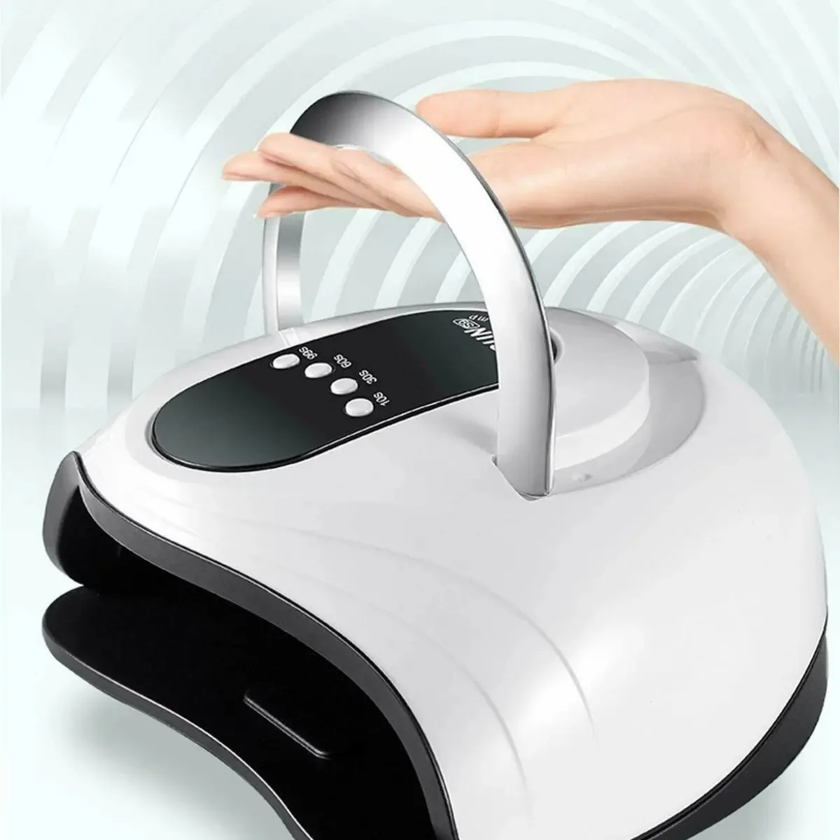 Lâmpada profissional para secar unhas 120w cor rosa