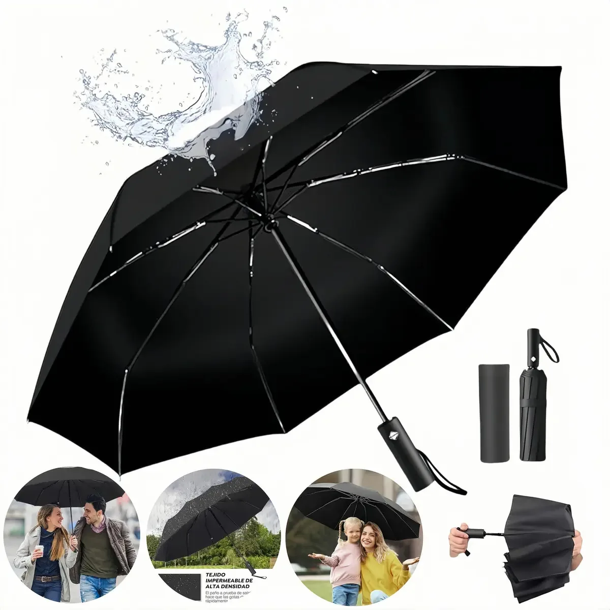 Guarda-chuva dobrável e guarda-chuva de proteção UV