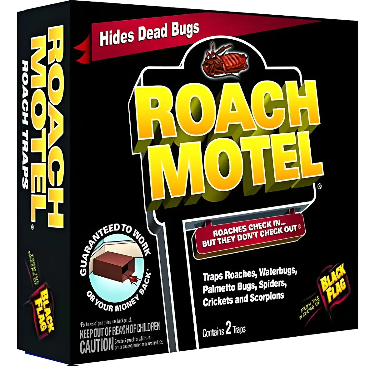 Armadilhas Para Baratas Black Flag Motel, 2 Unidades, 1 Pac