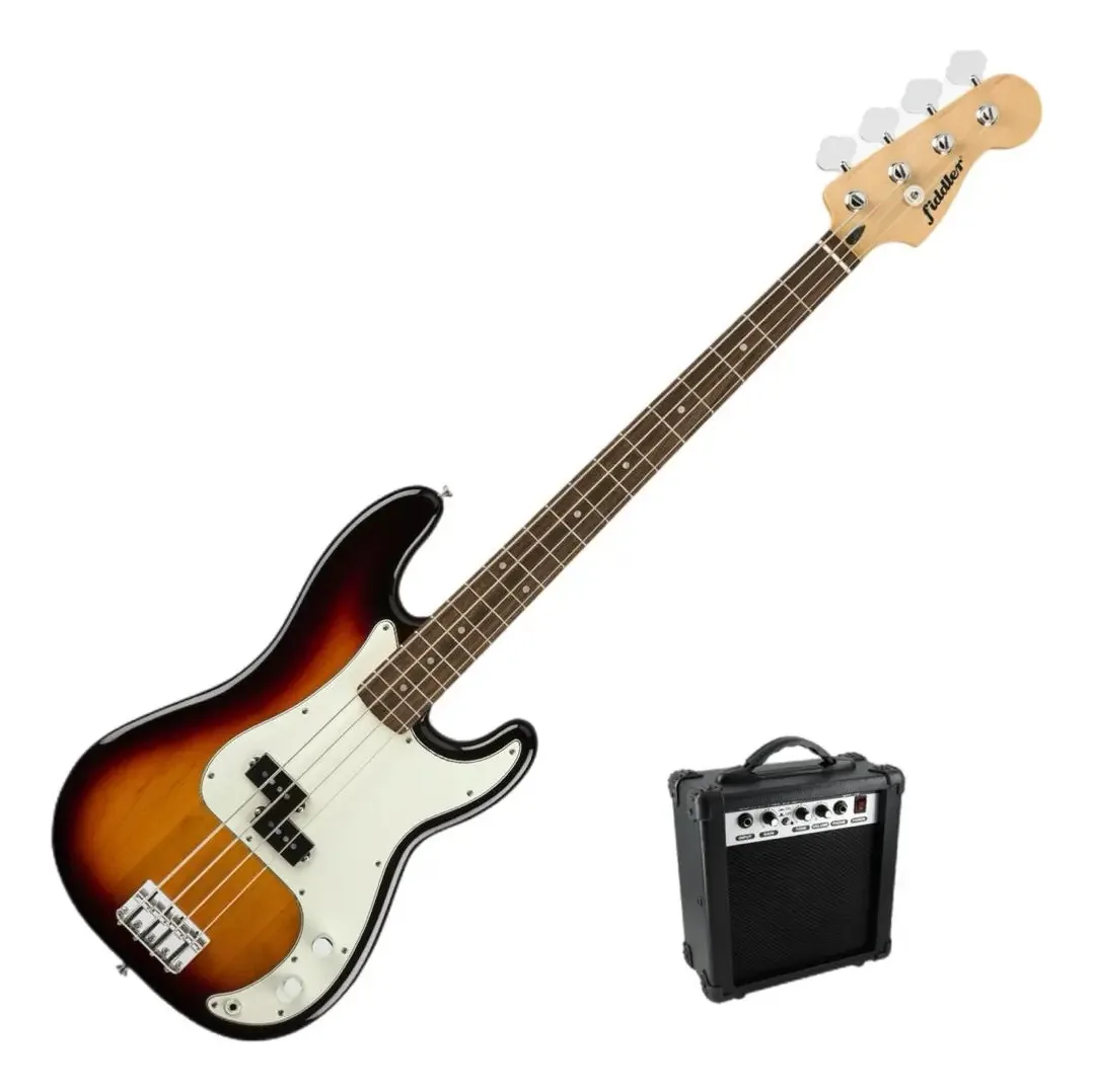 Baixo elétrico Harris Sunburst+amplificador de 20w