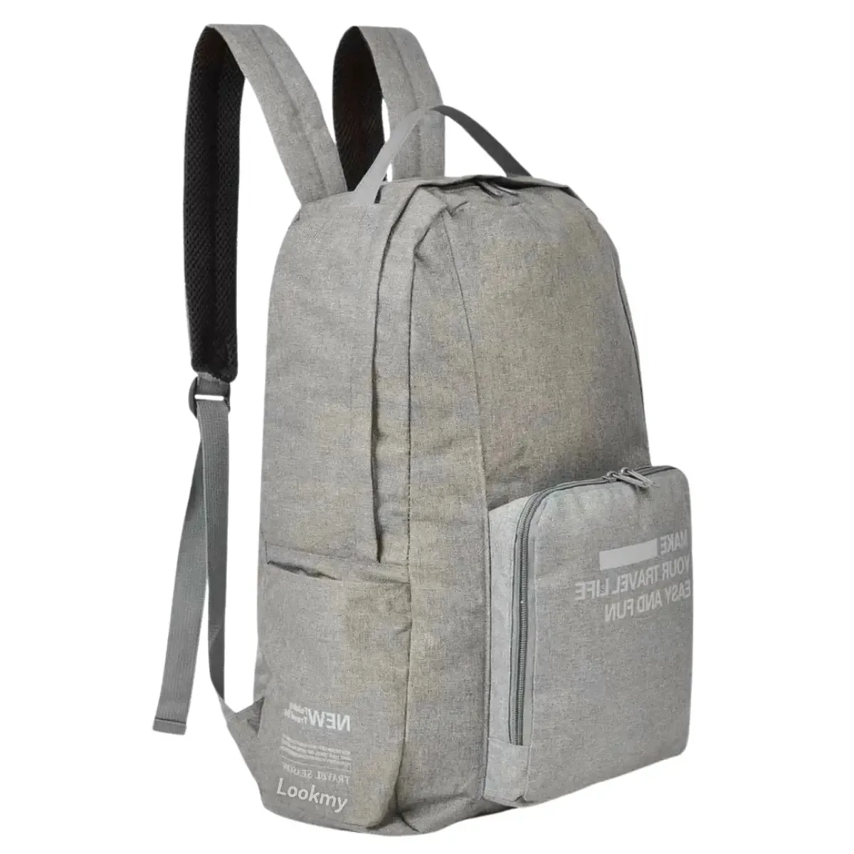 Bolsa de viagem dobrável cinza Lookmy Travel Life