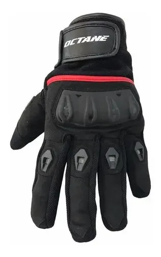 Par de luvas para motociclistas Octane OCT 304 preto tamanho L