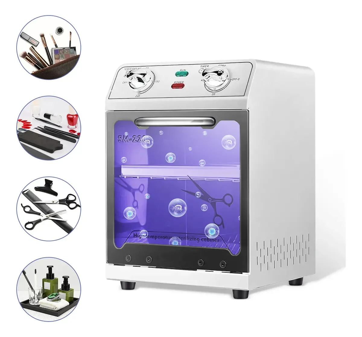 Esterilizador de equipamento de aço inoxidável para autoclaves Esterilizador KVHB Autoclave Esterilizador cirúrgico de alta velocidade Autoclave de alta temperatura 8L 600w