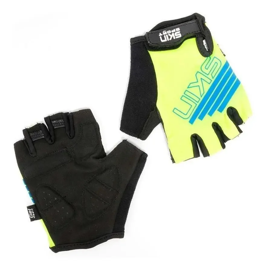 Luva Ciclismo Skin Sport Race Cor Amarelofluor Tamanho G