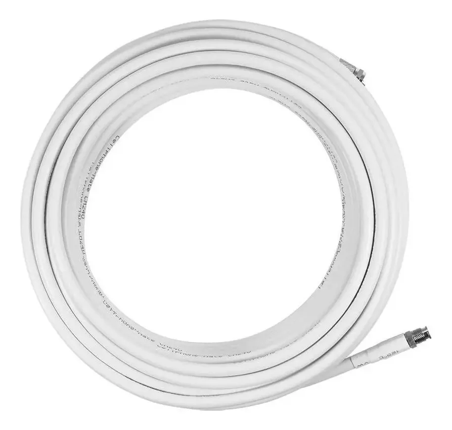 Cabo coaxial ultrabaixo Sc240 de cor branca Surecall de 10 pés