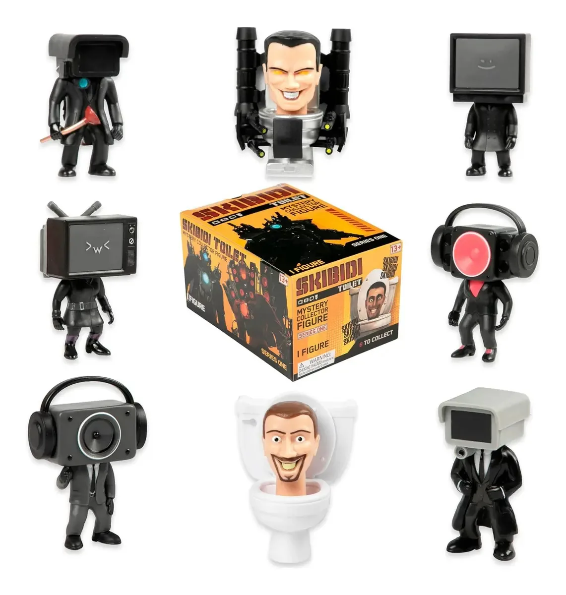 Figuras colecionáveis, licença e existência do banheiro Skibidi