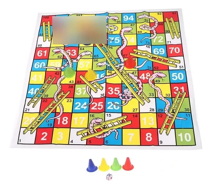 Jogo Ladder And Snake Family para 4 jogadores 76x78cm