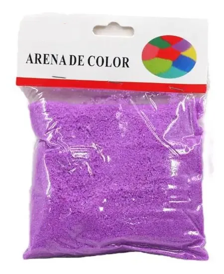 Areia colorida de 400 gr para artesanato em violeta