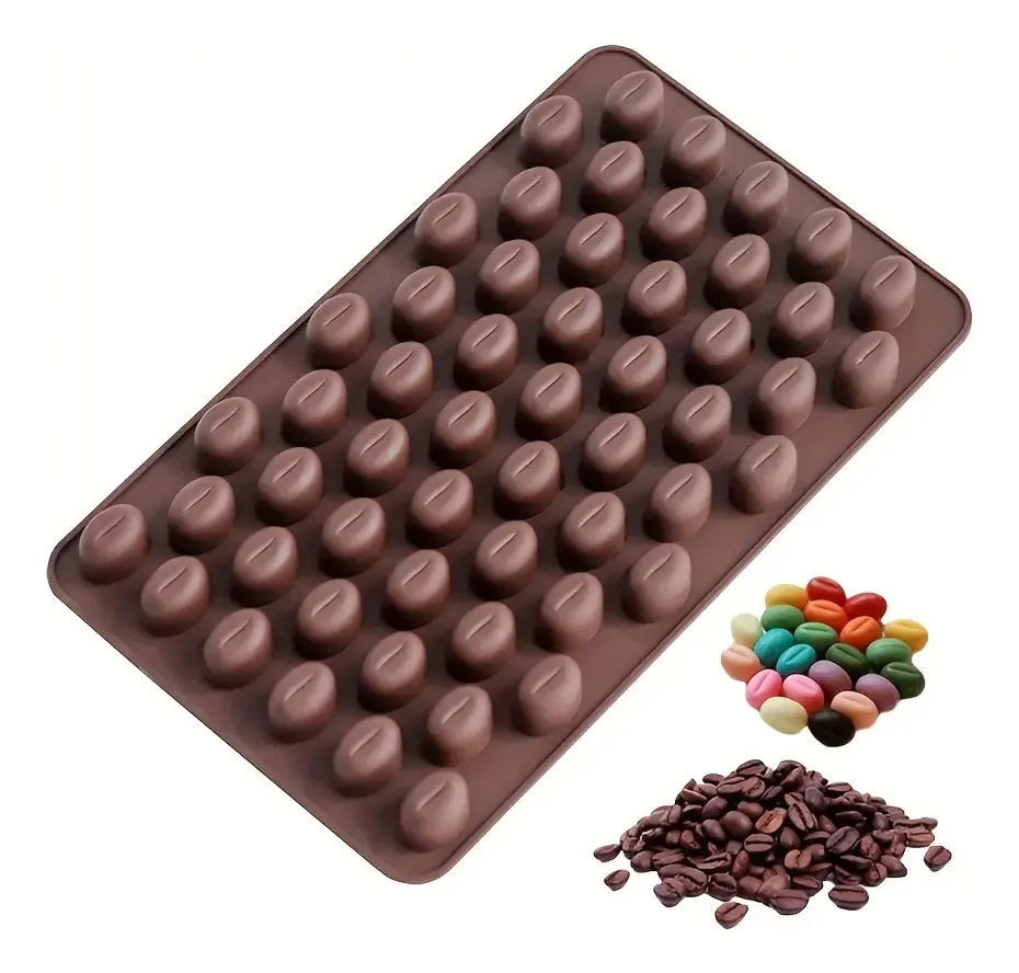 Molde de silicone para grãos de café - chocolates, doces e croquetes surpresa