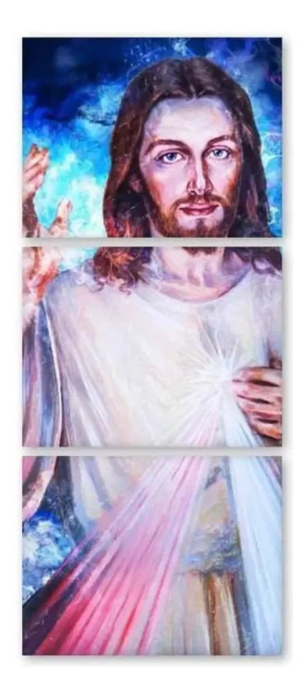 Quadros Decorativo Jesus Misericordioso Fe Cristo E