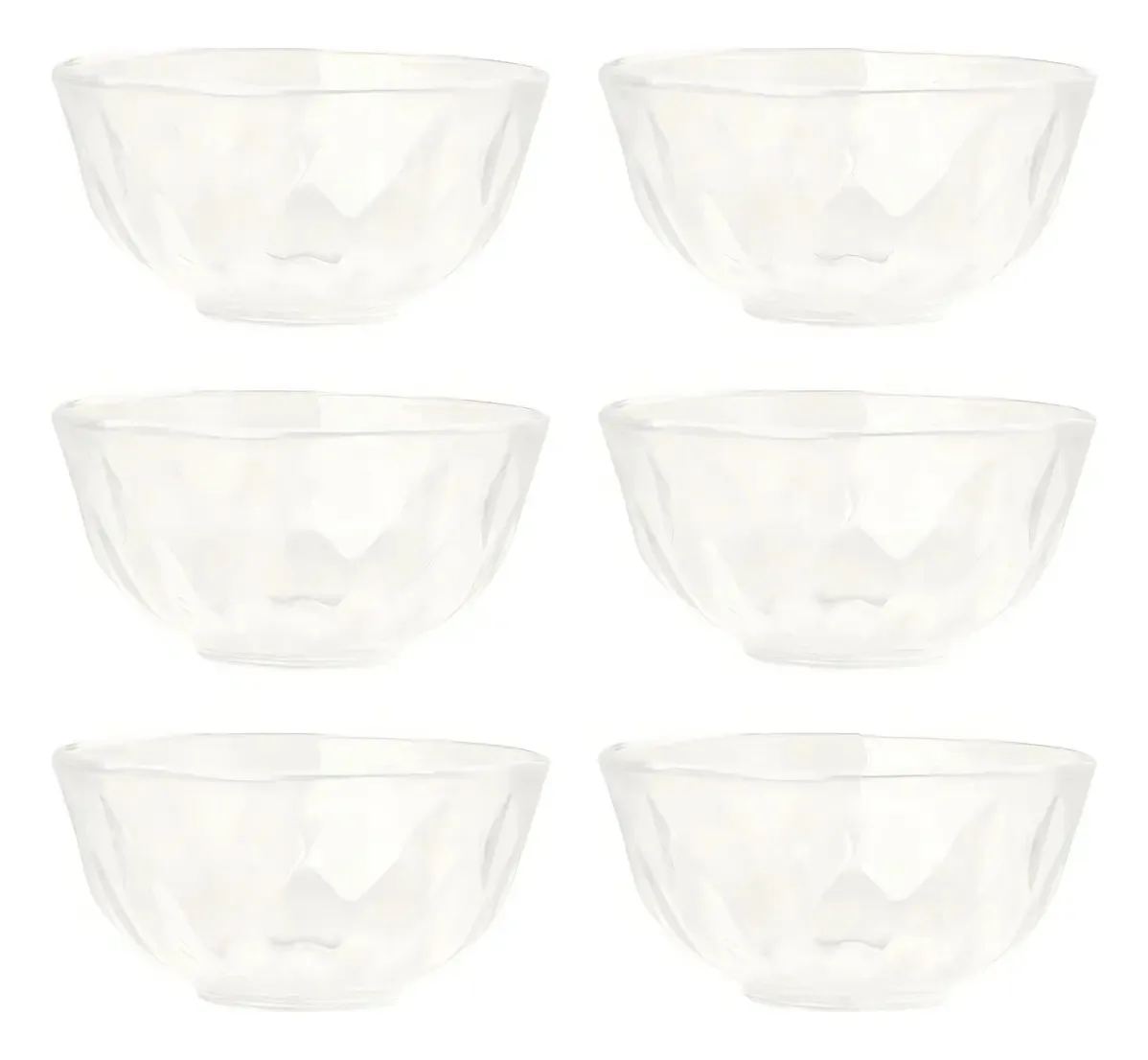 Jogo De Tigelas 6 Peças Diamond 9cm