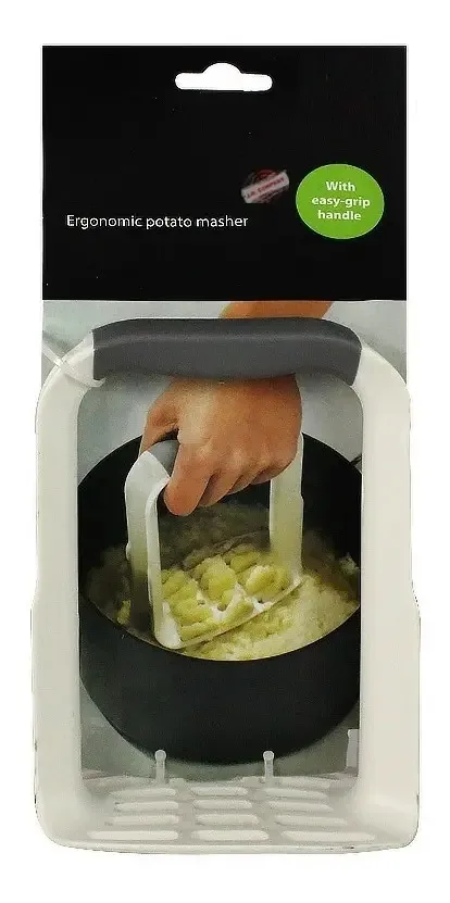 Espremedor de batatas, prensa, utensílios vegetais, cozinha 9855, manga, cor branca