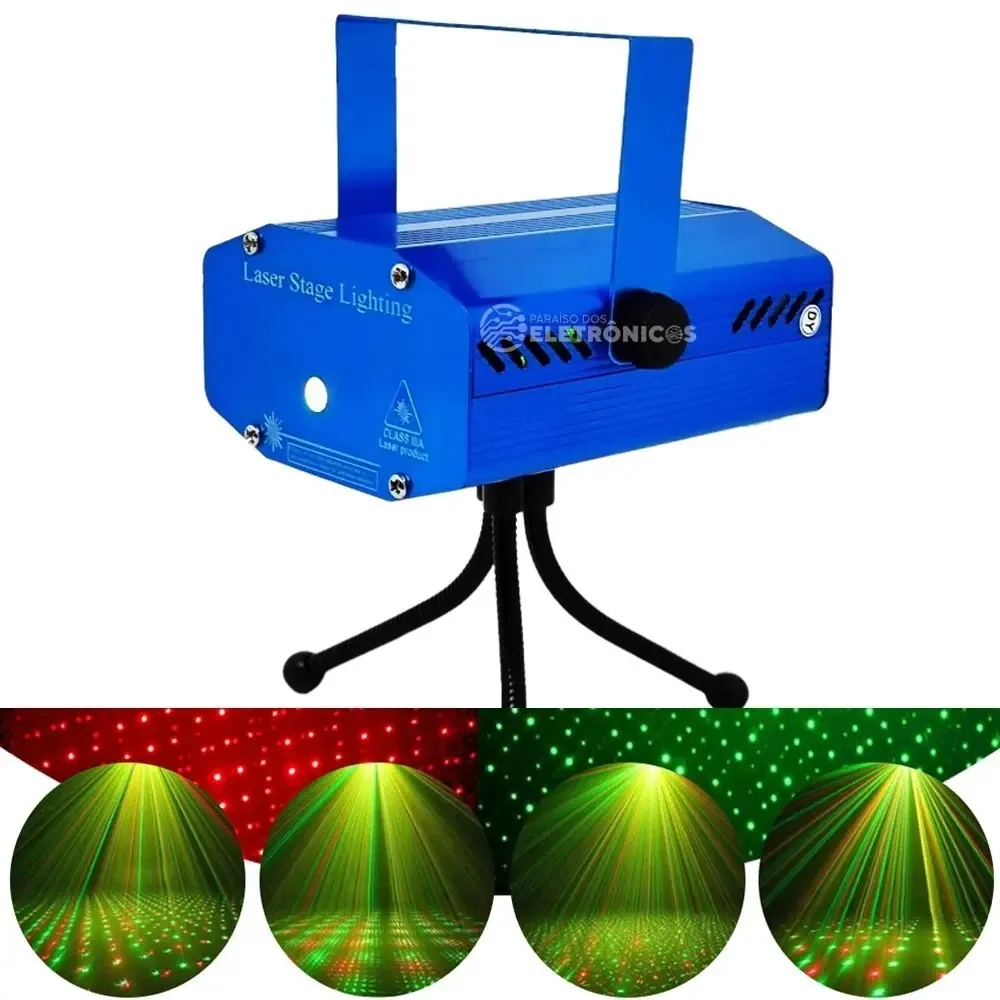 Canhão Laser Jogo De Luz Projetor Raios Holográfico