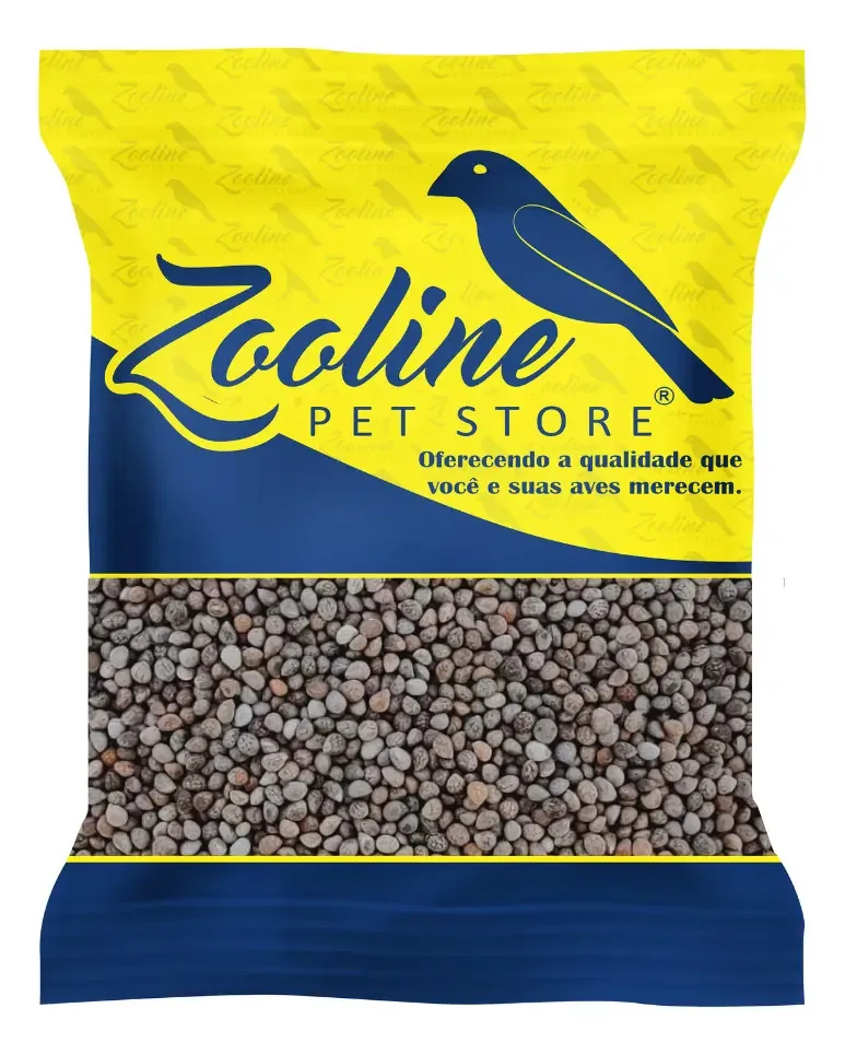 Ração para Aves Zooline Perila Marrom Extra 1kg Canto e Plumagem Saudáveis