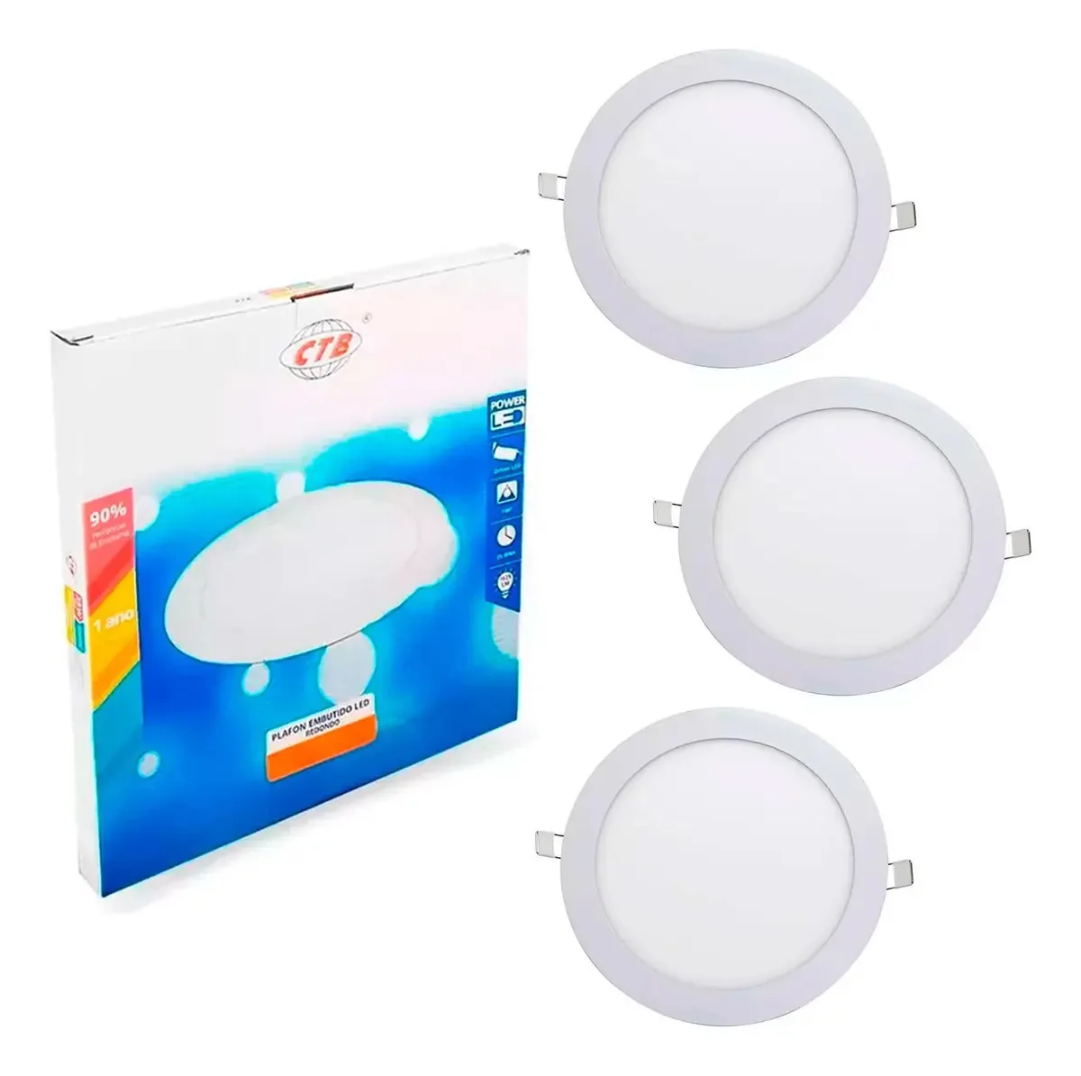 Kit 3 Refletores Led 18w Jardim Água Quente