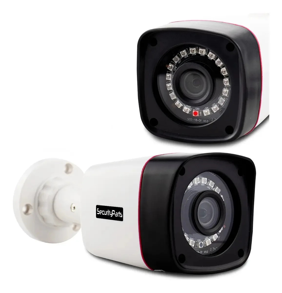 Camera Seguranca 4x1 Híbrida Full Hd 2mp 1080p Infra 25mts Cor Branco