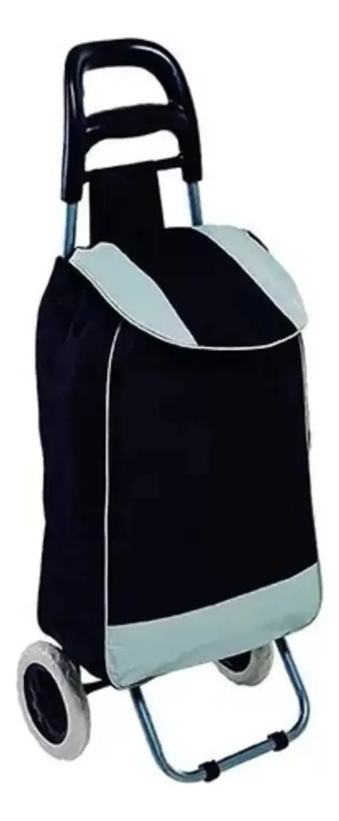 Carrinho De Compras/feira Saco Têxtil Cor Preto