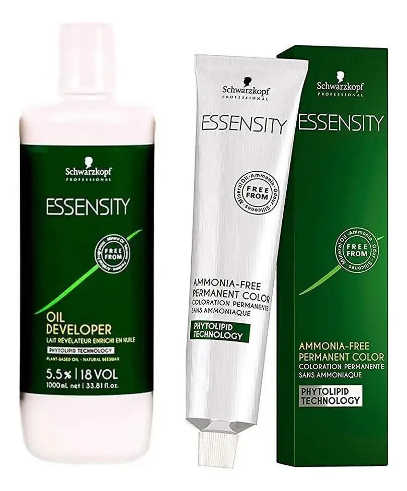 Kit Schwarzkopf Ox 18 Volumes 1l E Coloração 4-0 Essensity