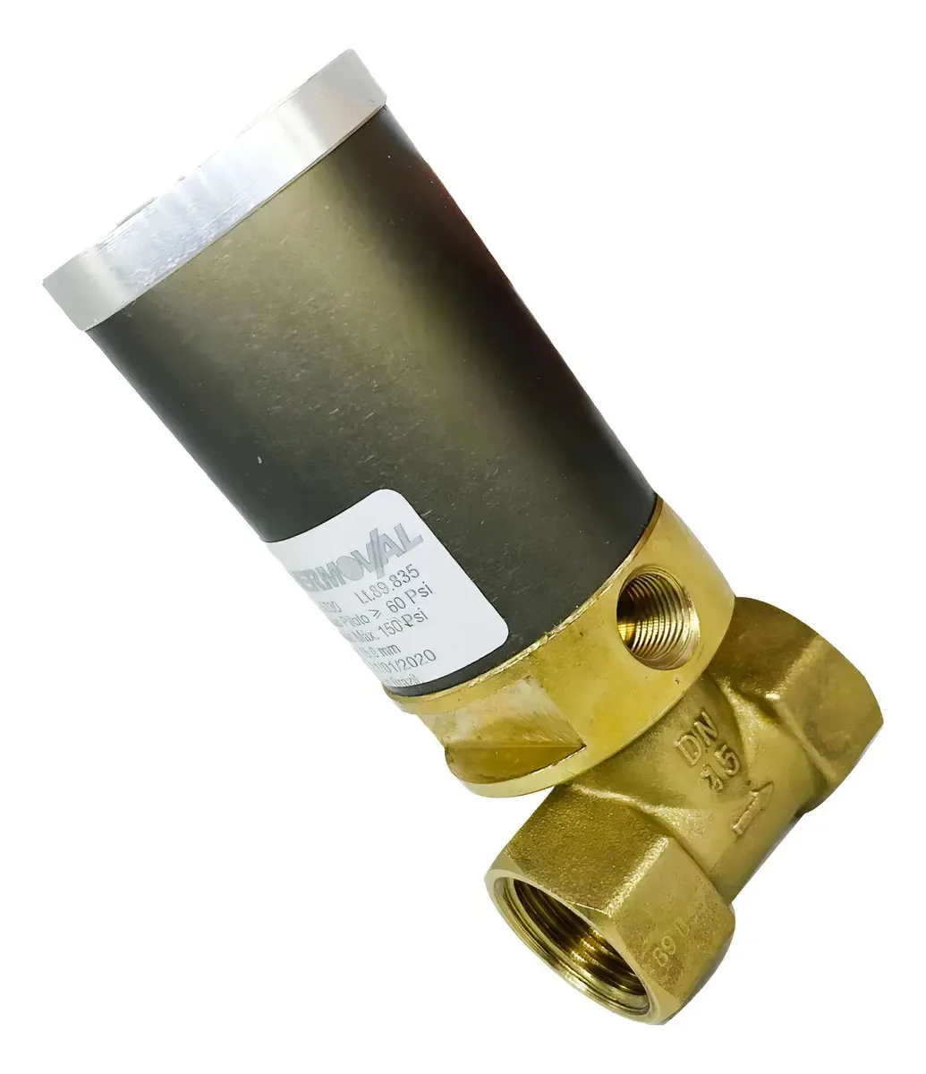 Válvula Pneumática 2 Vias Normalmente Fechada 15030 Thermoval Latão