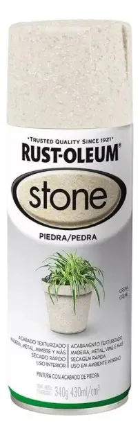 Kit 2 Sprays Stone Rust Oleum Creme