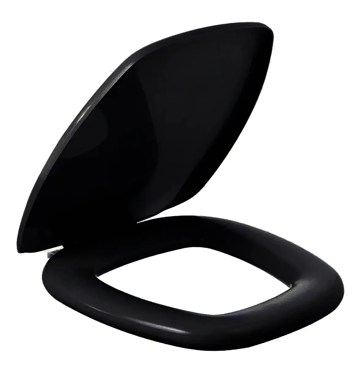 Assento Sanitário Iris Preto Almofadado