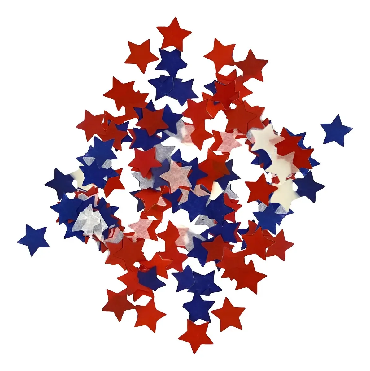 Confetti Tricolor Star Paper 30gr, feriados nacionais tricolores
