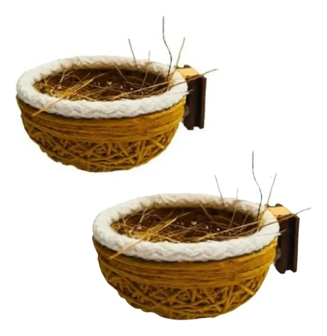 Kit 2un Ninho Taça Femea Malha Fina - Mais Pássaros