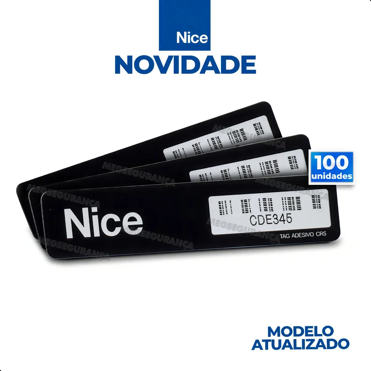 Kit 100 Tag Linear Adesivo Cr5 Hcs Etiqueta Veicular 915mhz