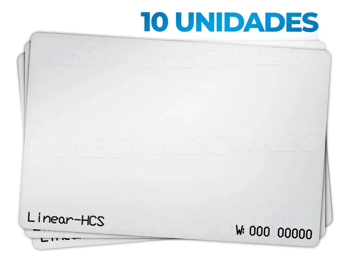 10 Un Cartão Proximidade Rfid 125khz Linear Controle Acesso