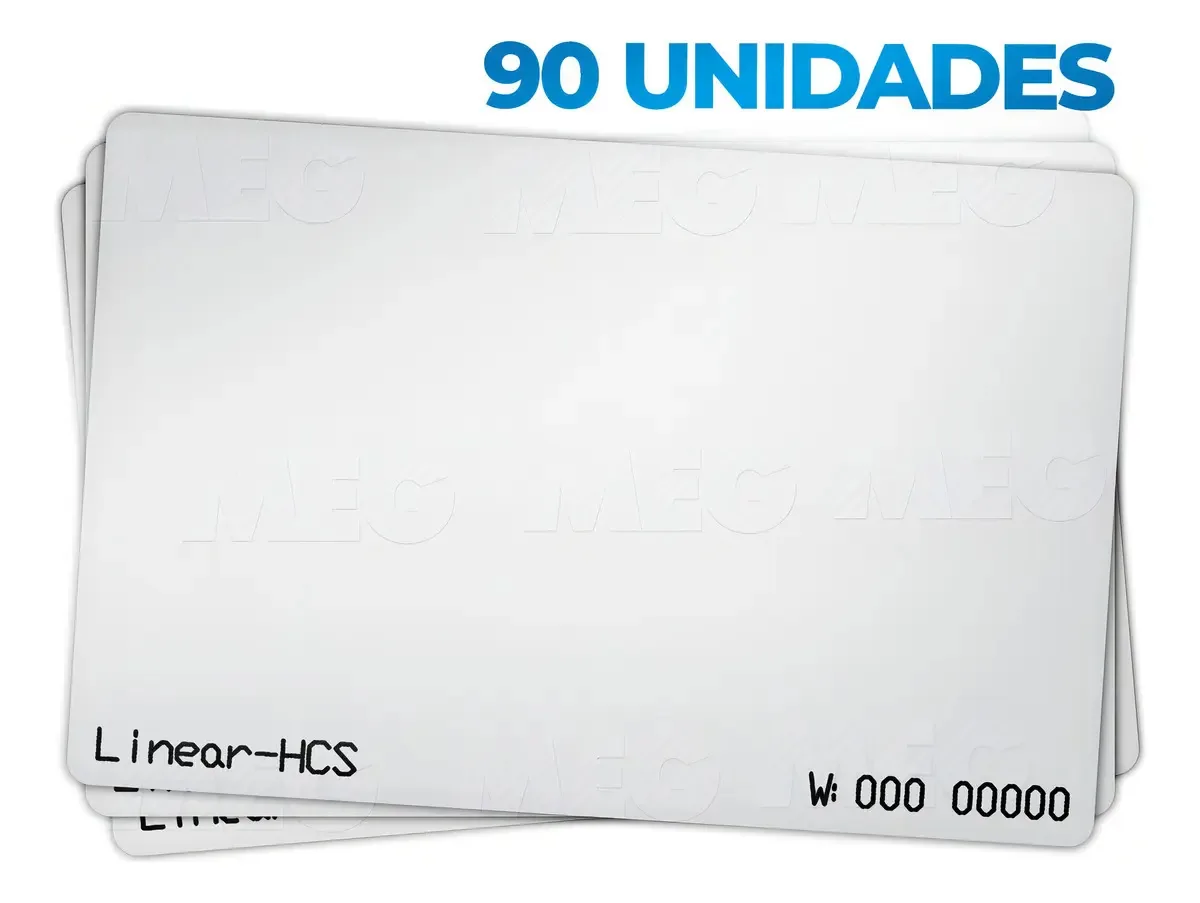 90 Un Cartão Proximidade Rfid 125khz Linear Controle Acesso
