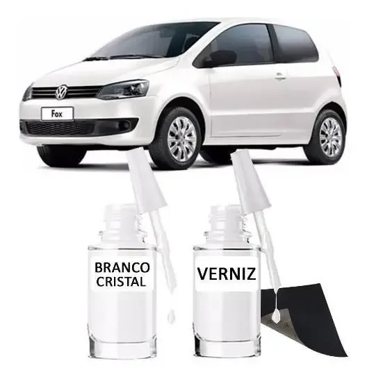Tinta Tira Risco Automotivo Volkswagen Fox Branco Cristal