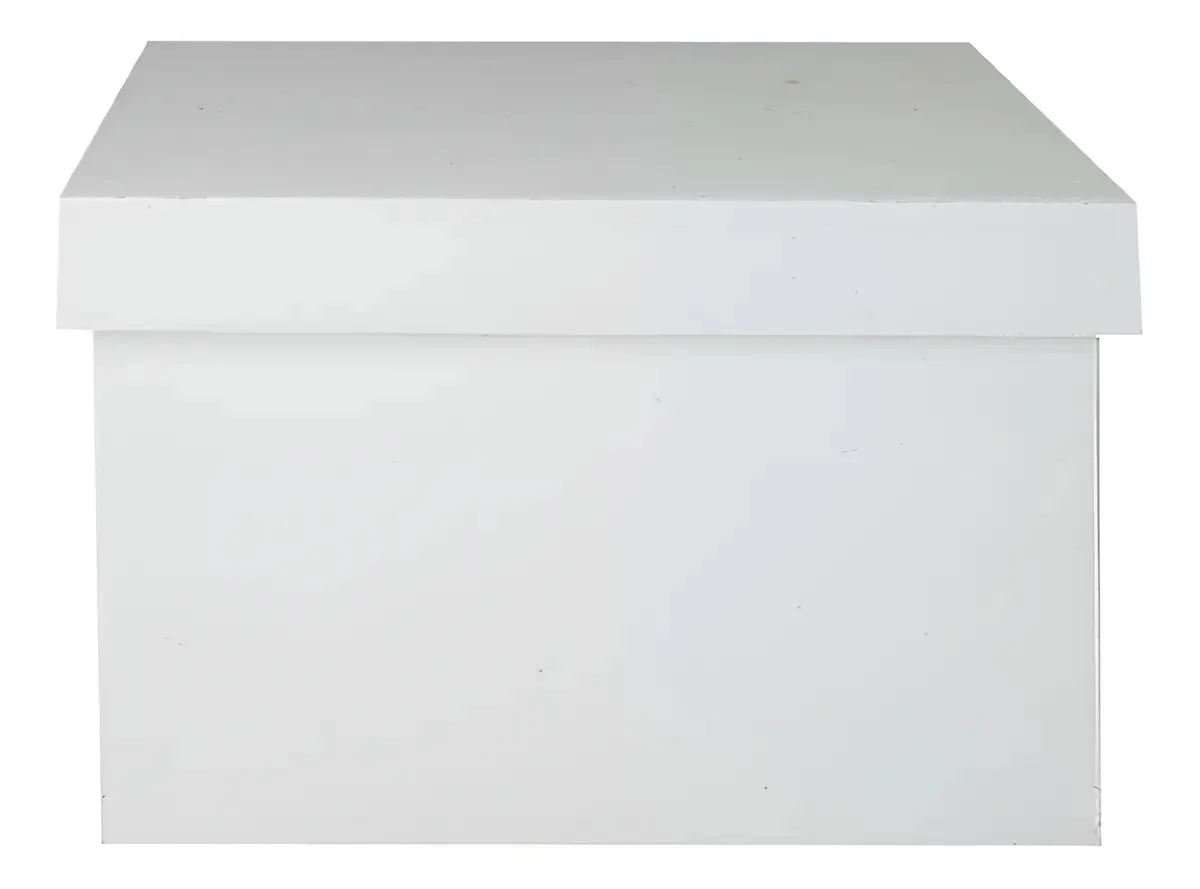 Caixa Quadrada MDF 10x10cm Com Tampa Atacadão do Artesanato Branco