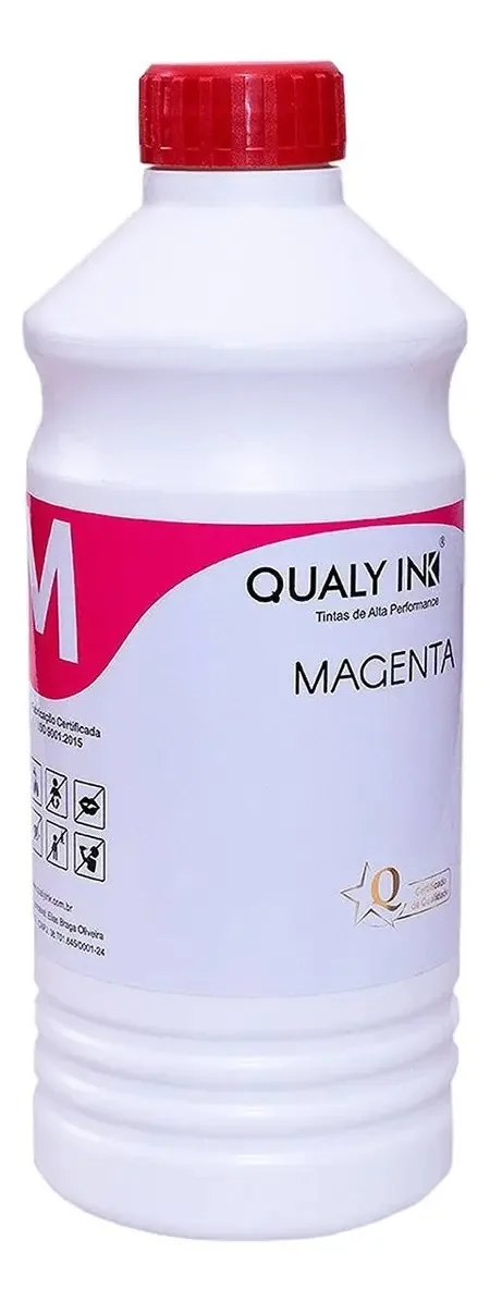 Tinta Qualy-ink Corante Compatível Para Bulk Ink E Cartuchos Tinta Magenta