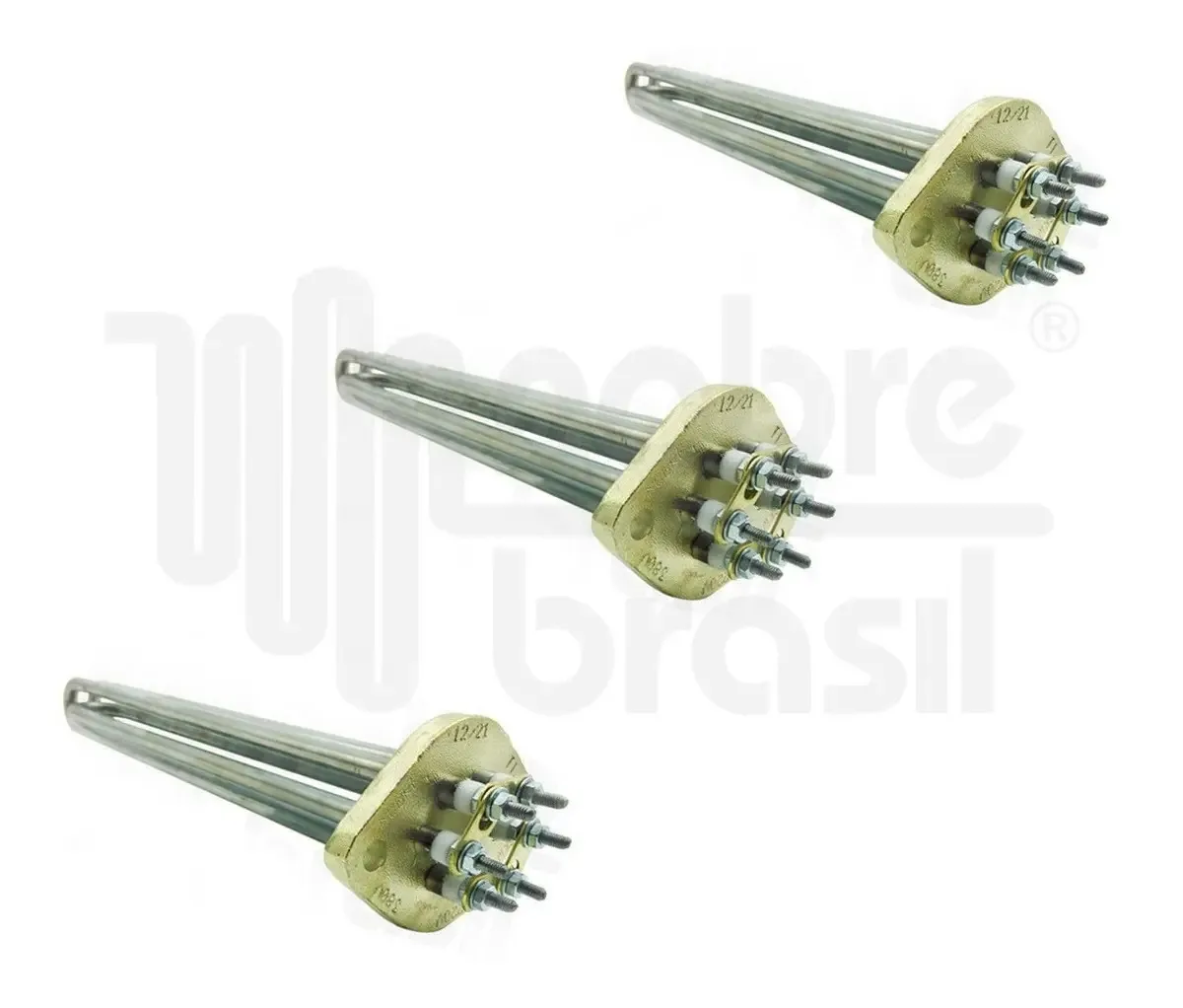 Kit 3 Resistencia Sauna Sodramar Flange Oval 12kw