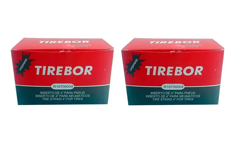 Kit 2 Cxs Refil Conserto Pneu S/câmara 60 Un Tirebor Schebor