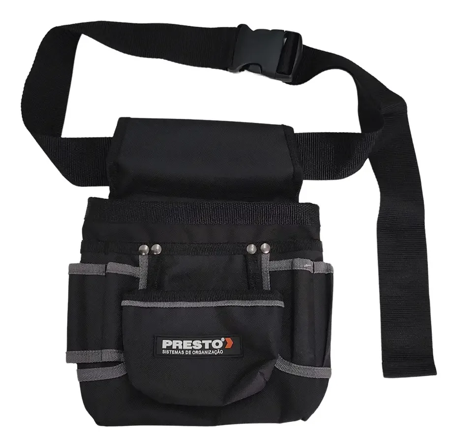 Bolsa De Cinto Porta Ferramentas 9'' 96046 - Presto Preto