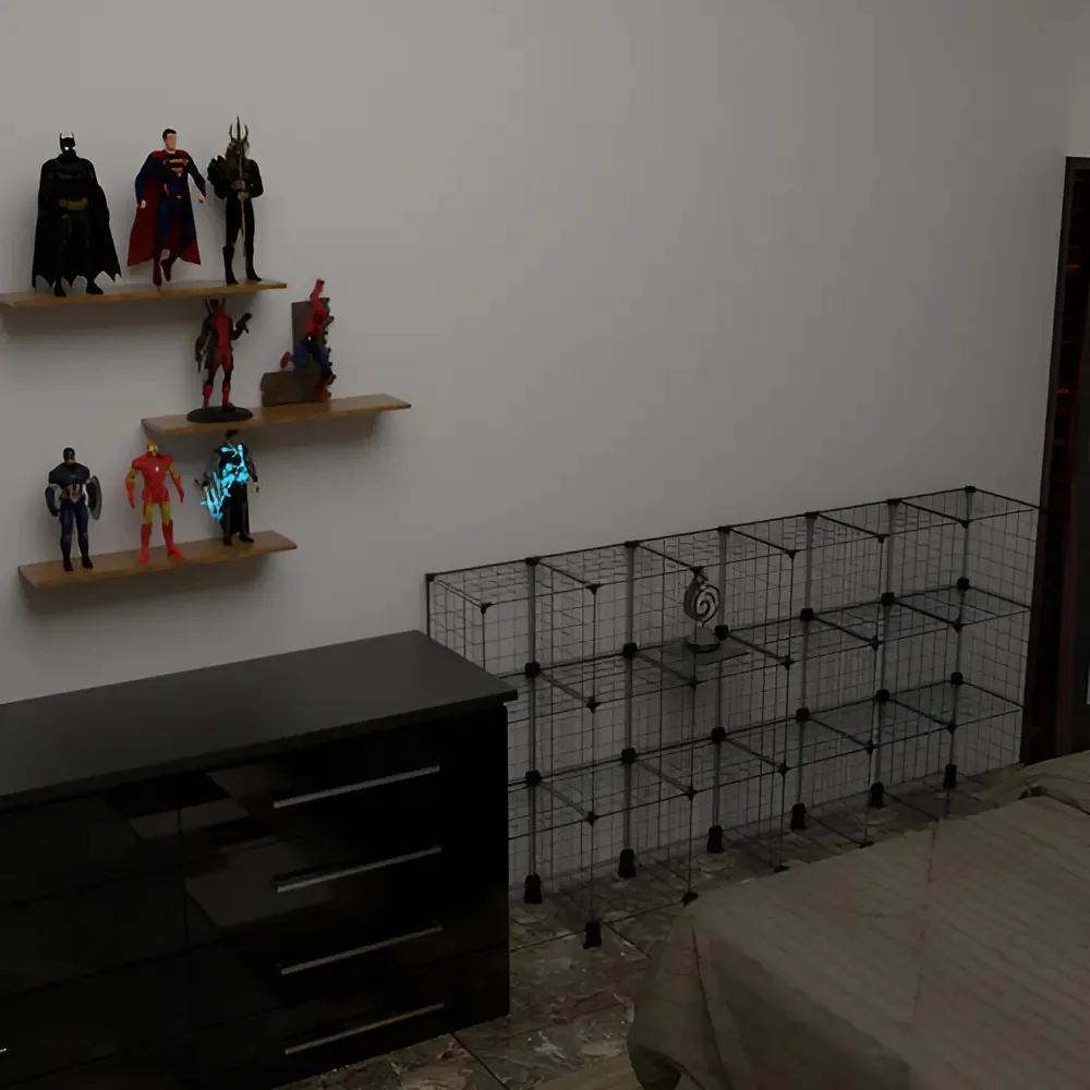 Estante de Aço Aramado com 18 Nichos para Organização e Exposição – Iguanna