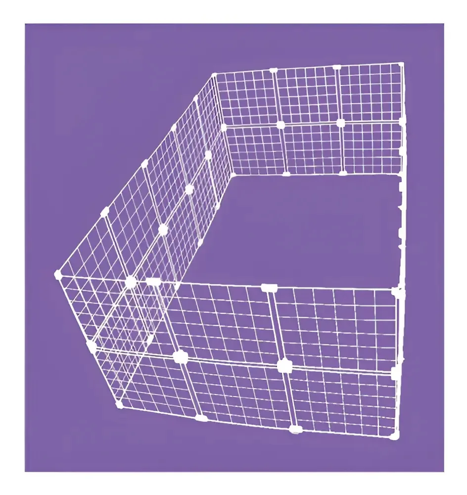 Iguanna Cercado Gaiola Pet Pequeno Coelho Cachorro 90x150x60 Branco