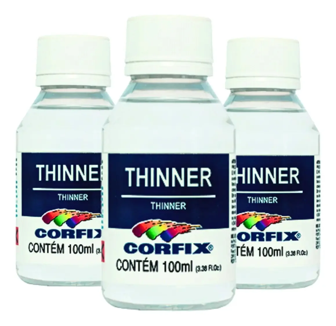 Kit 3x Thinner 100ml - Corfix