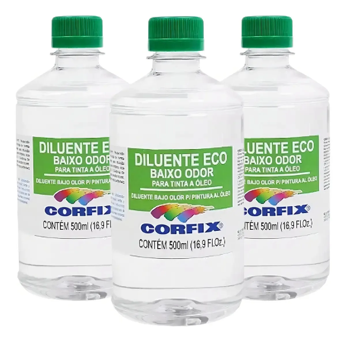 Kit 3x Diluente Eco Inodoro 500ml Corfix