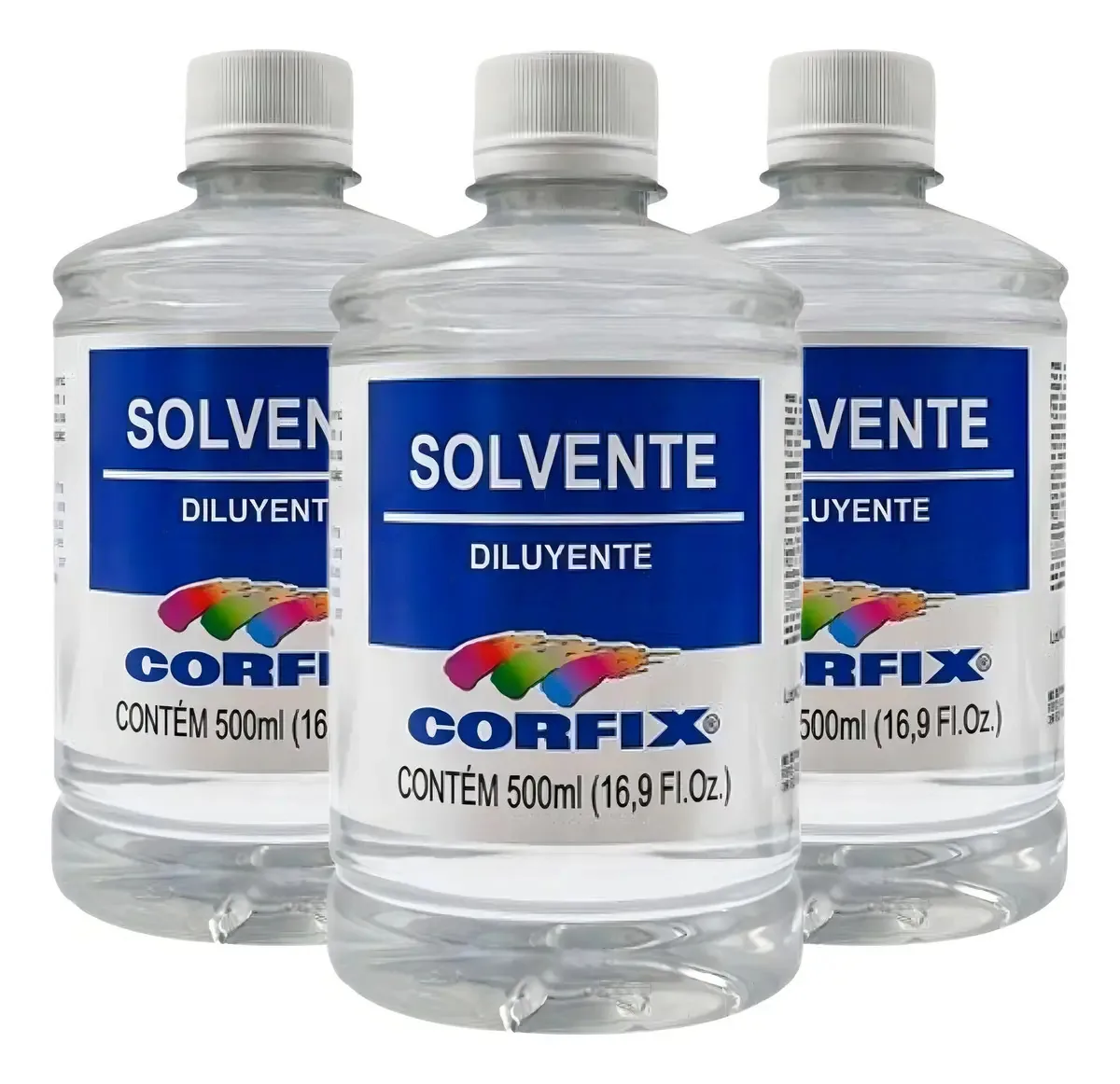 Kit 3x Solvente 500ml Corfix