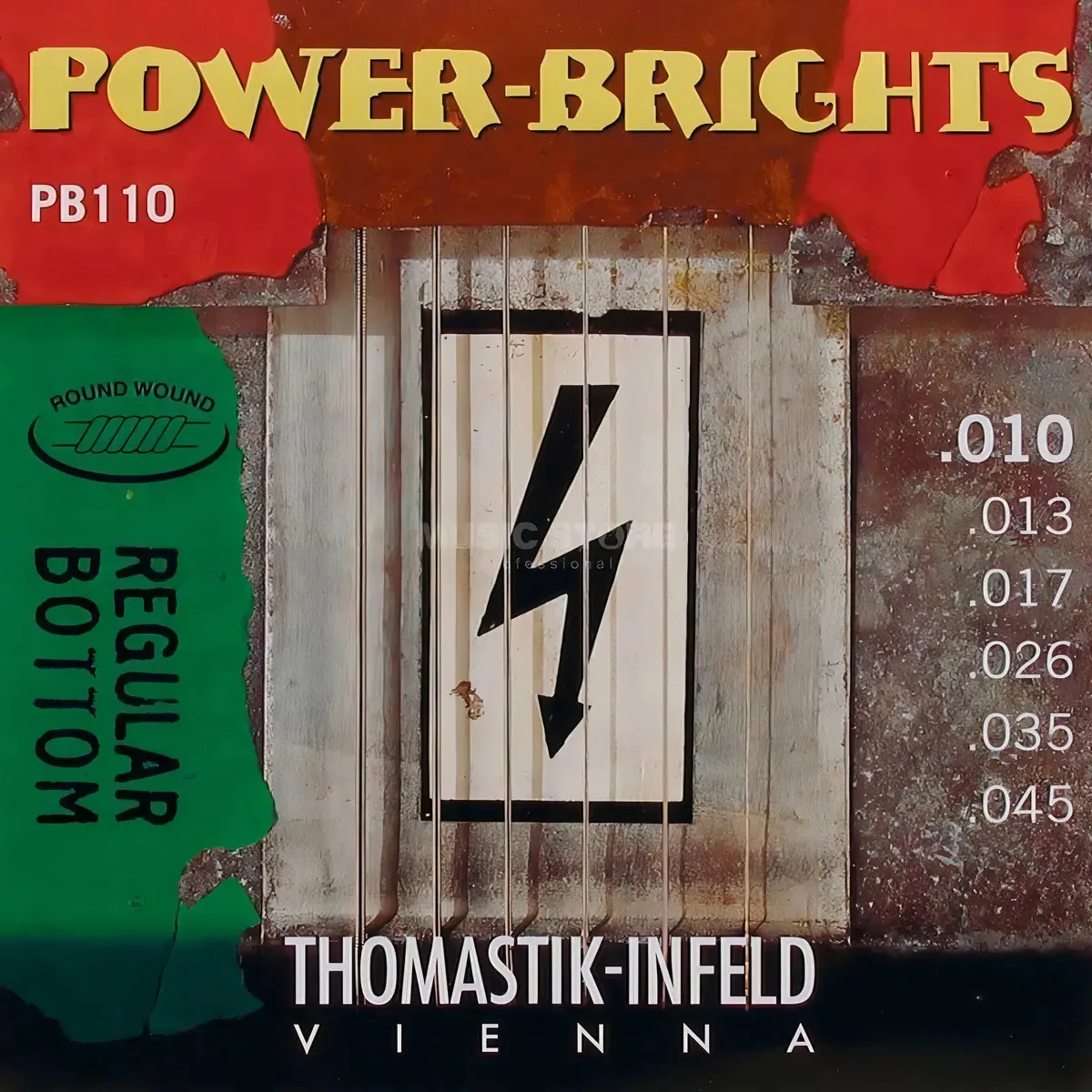 Corda de guitarra Thomastik Pb110 Power Brights 010