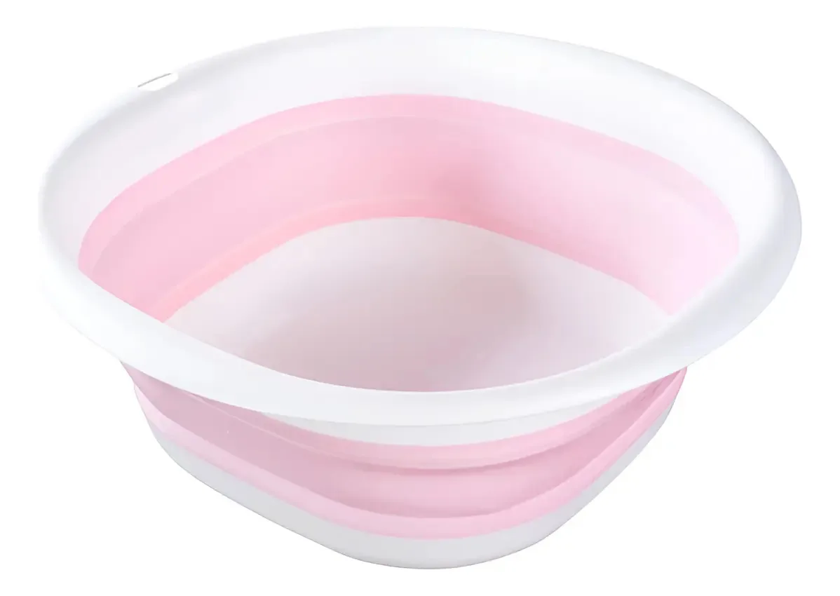 Bacia Retrátil Para Roupas Banho Bebê Ofurô 9 Lts - Pimpolho Cor Rosa