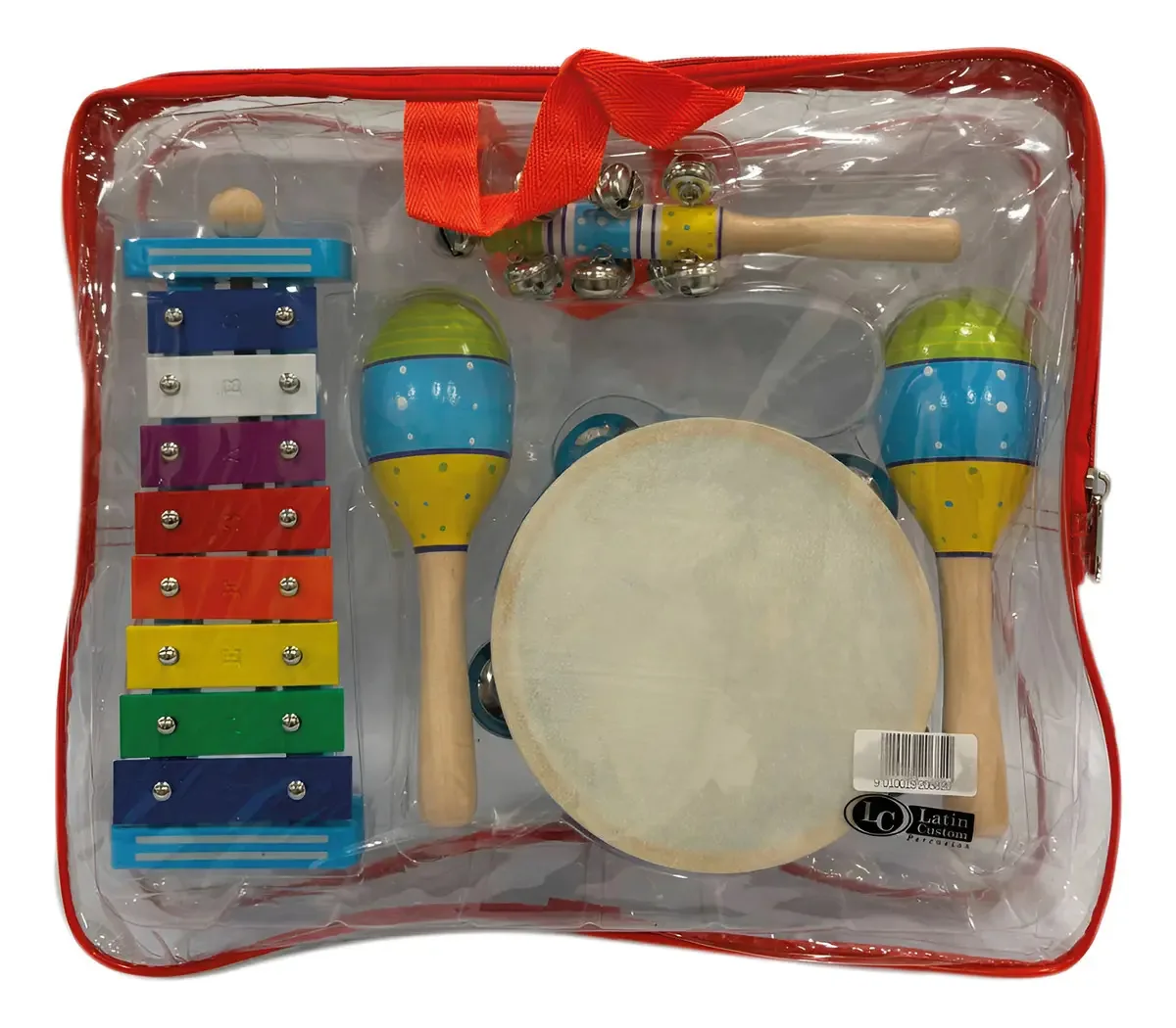 Kit de percussão Latin Custom Lckits100 Tambourine Diverse Maracas