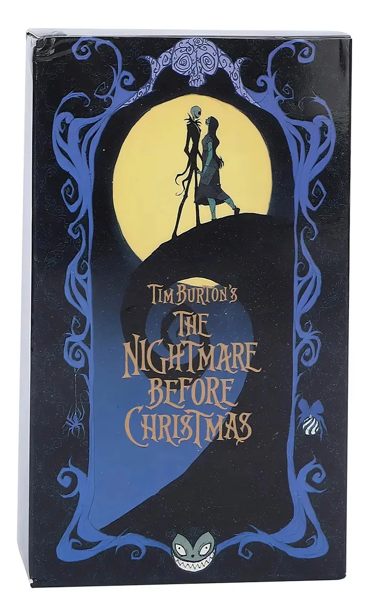Cartas de Tarot Haowecib, The Nightmare Before Christmas, 78 Folhas, Baralho de Tarot para Adivinhação, Portátil, Divertido, Com Padrão Vivo, Cores Brilhantes, Ecológico